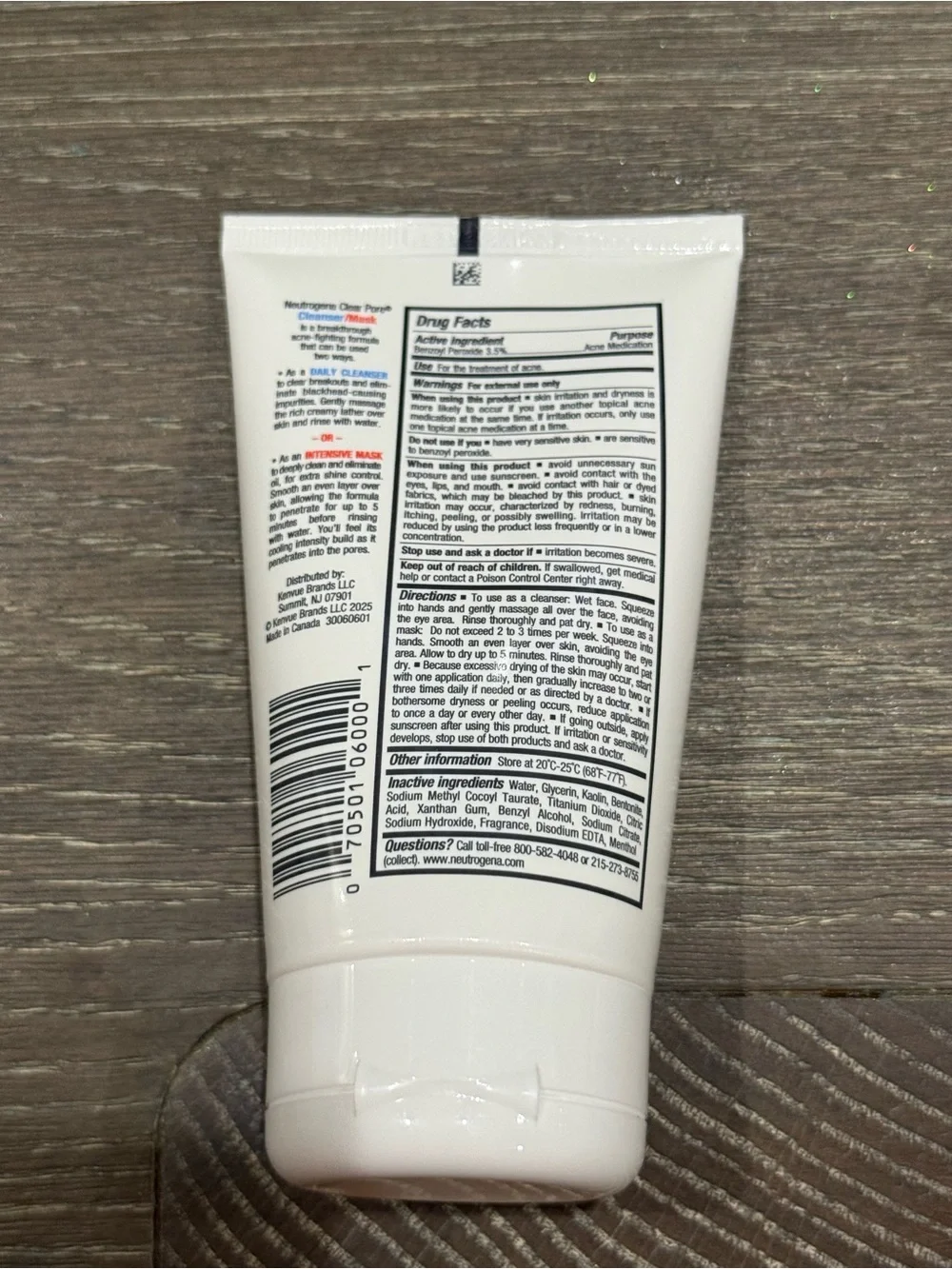 NWT Neutrogena Clear Pore daily Cleanser intensive Mask 4.2 fl oz